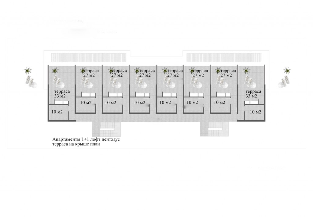 Апартаменты 1+1 ID 114203 лофт пентхаус