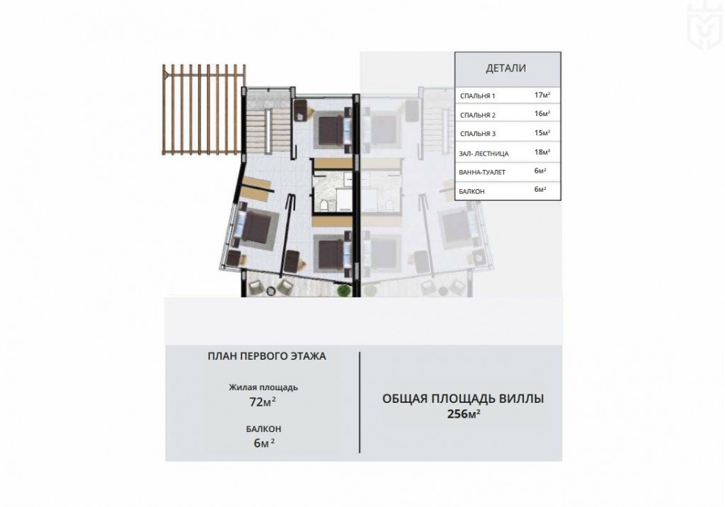 Вилла 3+1 ID 135001