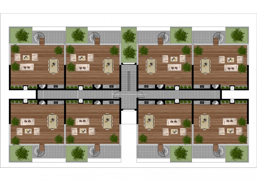 Апартаменты 1+1 ID 150004 пентхаус