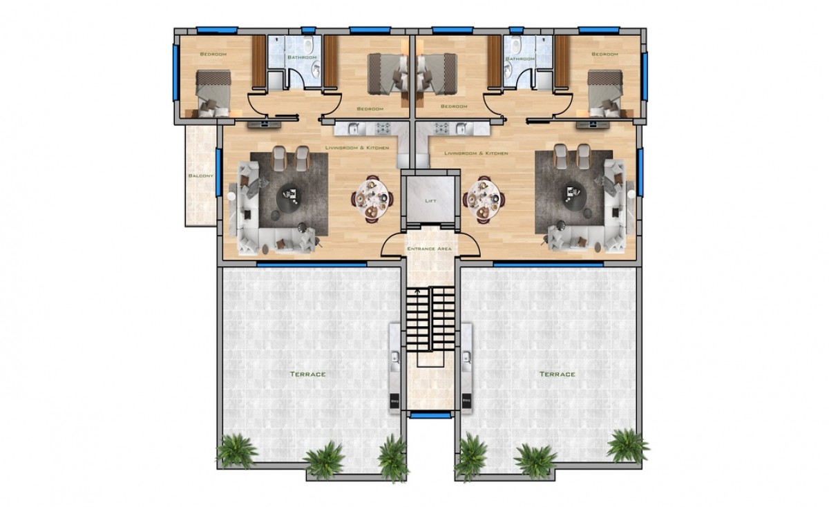 Апартаменты 2+1 ID 248002 пентхаус Апартаменты 2+1 ID 248002 пентхаус