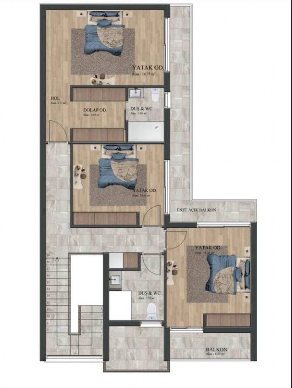 Вилла 4+1 ID 265001 с бассейном